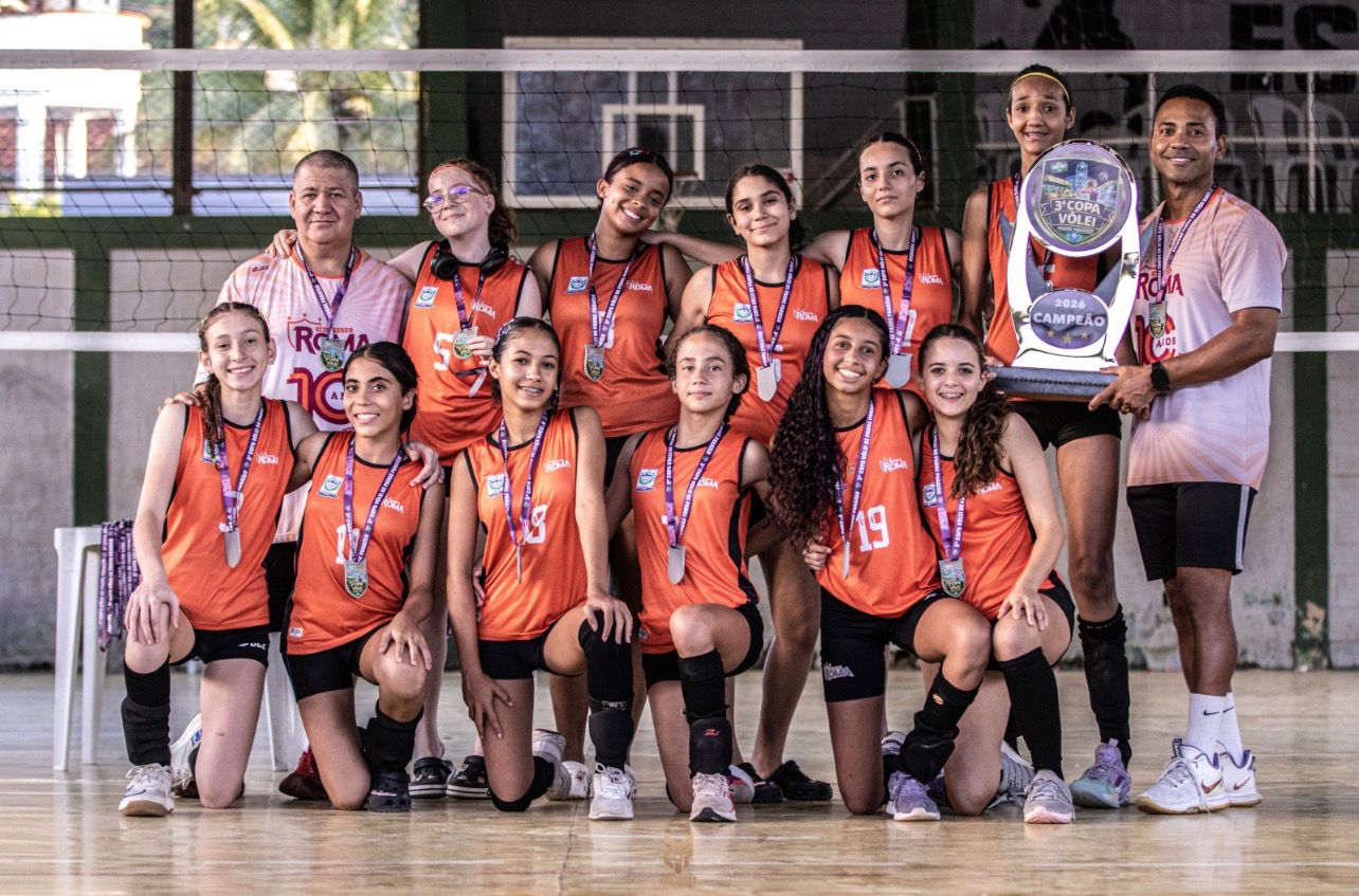 INSTITUTO ROMA É BICAMPEÃO NA COPA DE VOLEIBOL DE BASE EM PADRE PARAÍSO